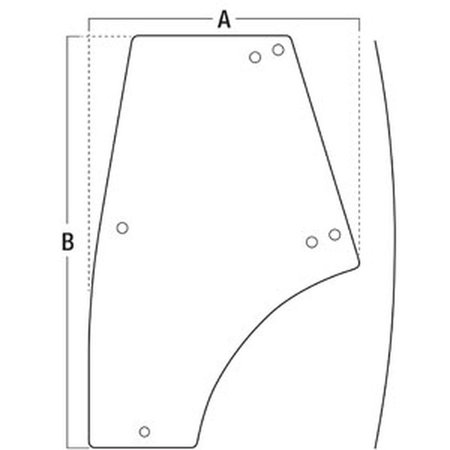 AFTERMARKET Glass, Door LH Tinted A-CE18612